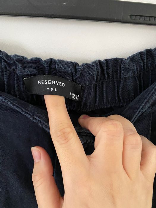 Spodnie granatowe Reserved