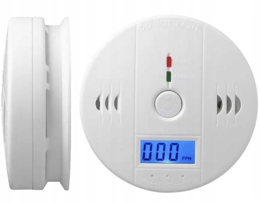 Czujnik czadu LCD tlenku węgla Gazu certyfikowany bezprzewodowy