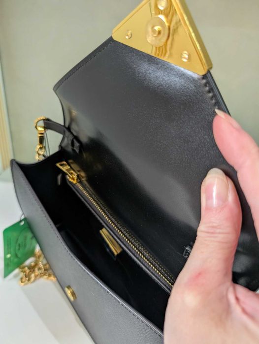 Сумка клатч Prada ‼️Преміум якість‼️натуральна шкіра Прада шанель довжина 22 см