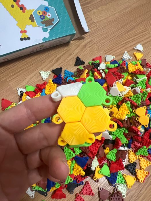 Мозайка дитяча мʼяка обʼємна розвиваюча Hexa Bit