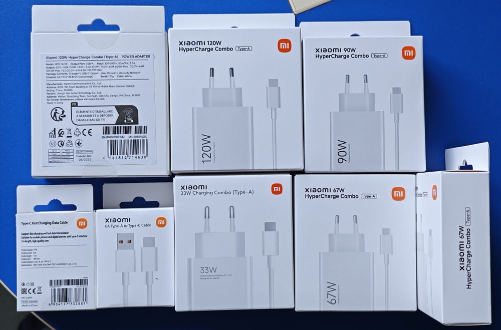 Оригінал Xiaomi блок зарядка адаптер Сяомі Redmi Poco 33W 67W 90W 120W