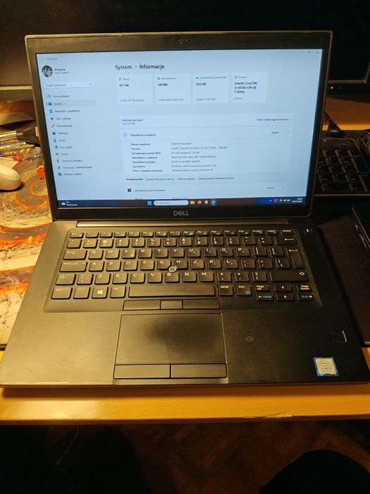 Dell Latitude 7490 16 GB RAM i5 8 gen Full Spec Dotyk FULL HD Odcisk