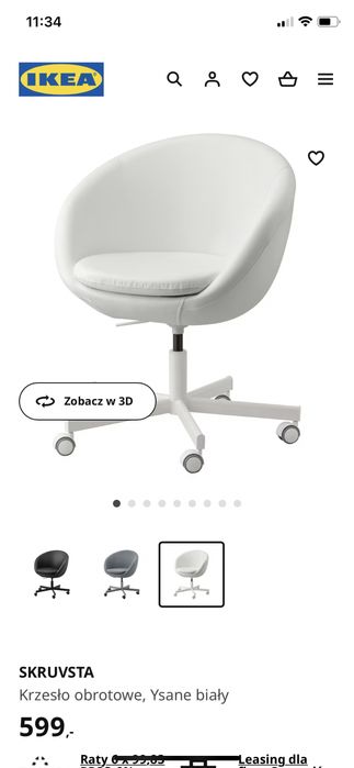 SKRUVSTA krzeslo obrotowe