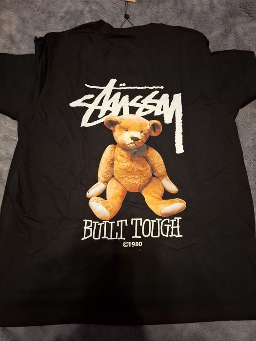 Koszulka XL czarna z misiem firmy Stussy