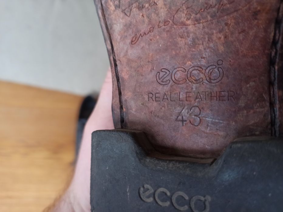 Туфли ecco, кожа состояние отличное
