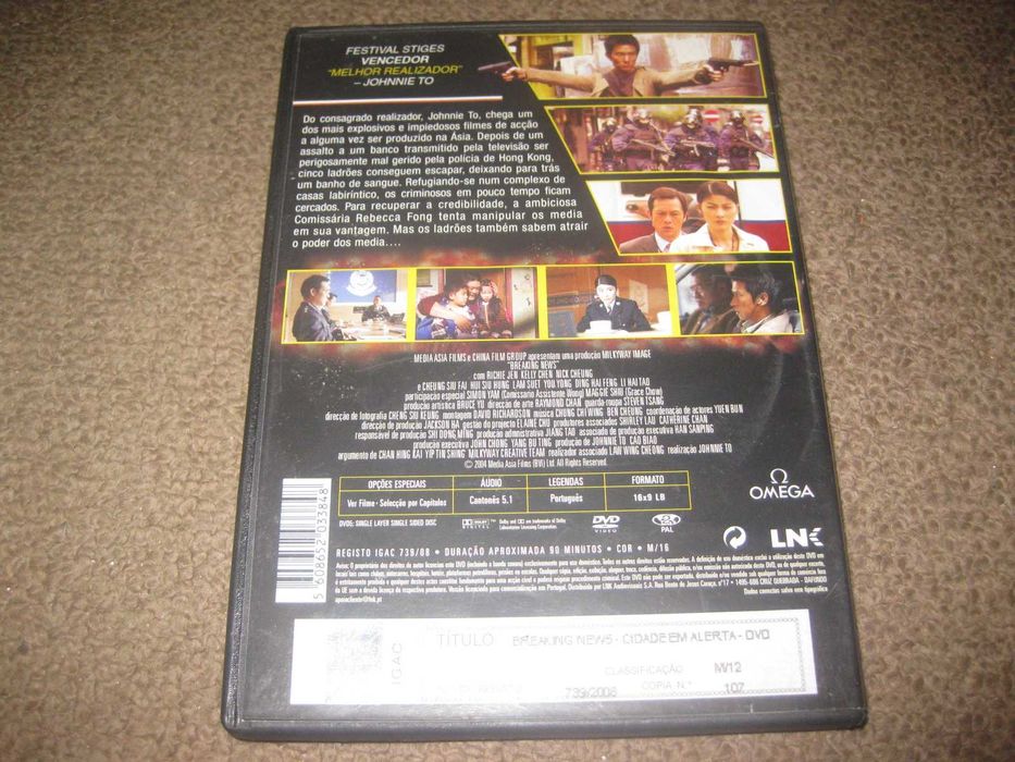 DVD "Breaking News- Cidade em Alerta" de Johnnie To