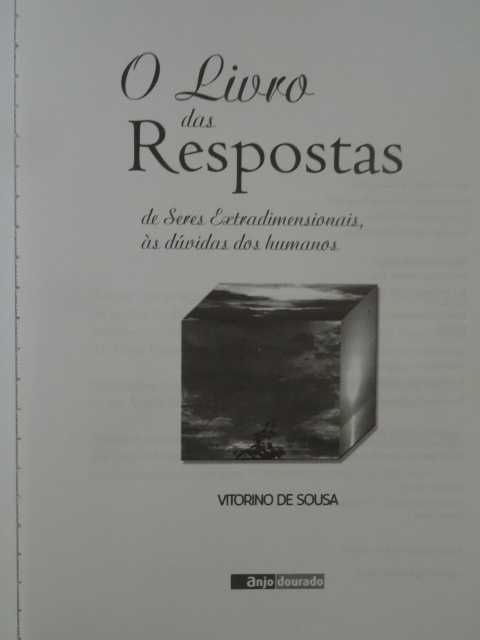 O Livro das Respostas de Vitorino de Sousa