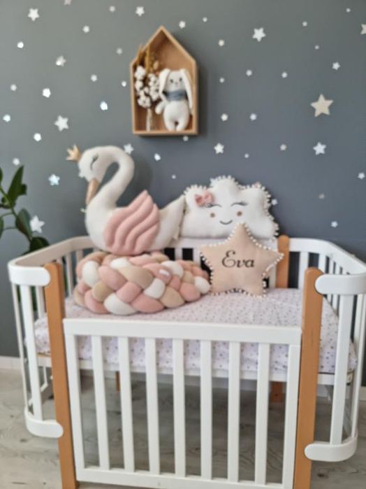 набір у колиску :косичка, лебідь, хмаринка