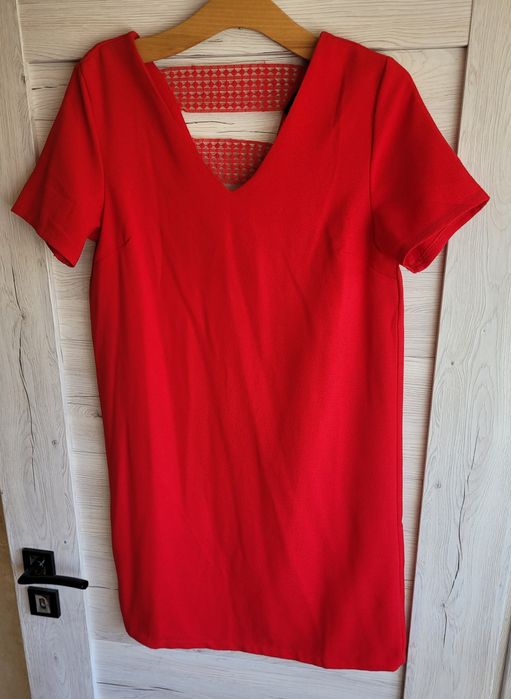 Okazja! Cudna Sukienka Czerwona Moodo S Gipiura