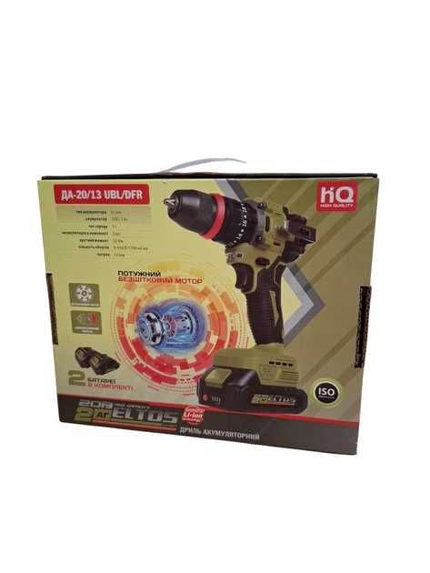 Акумуляторний ударний шуруповерт Eltos ДА-20/13 UBL (2 АКБ 2 Аг)