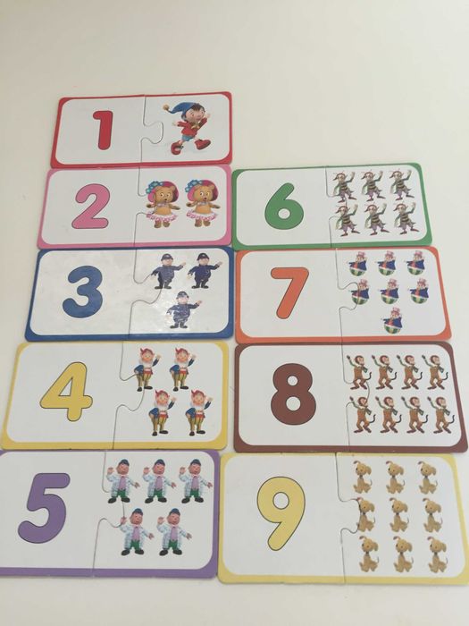 Puzzle NODDY Números como Novo + 3 Anos
