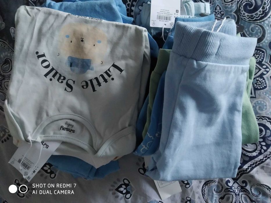 Zestaw dla chłopca 68-74 nowe 10 sztuk