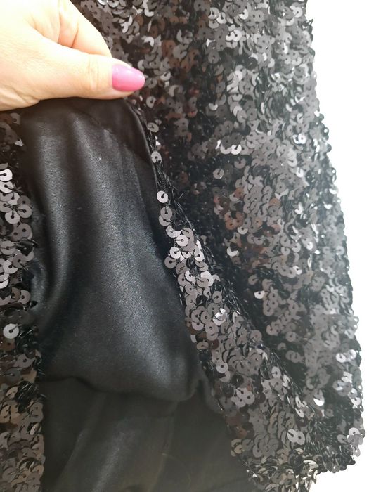 Lila sukienka cekiny r. 14