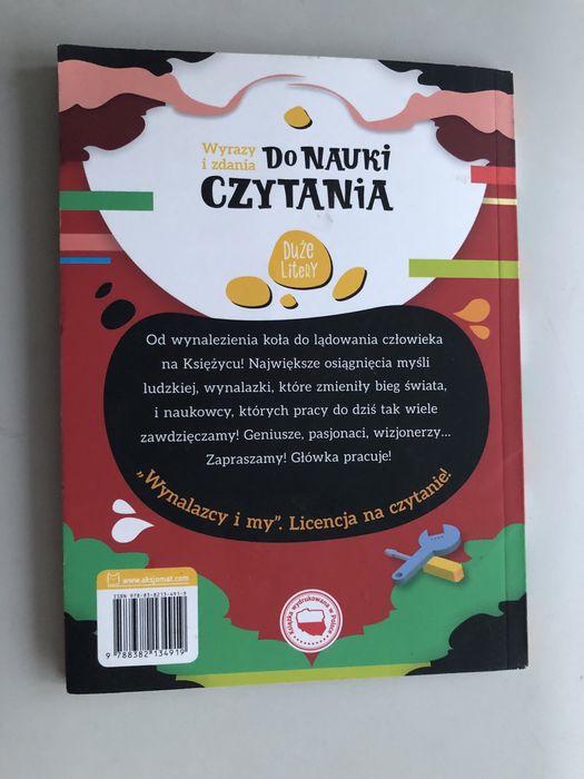 Книга “Wyrazy i zdania do nauki czytania. Wynalazcy i my.”