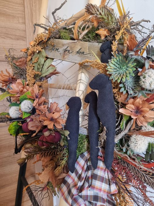Wianek jesienny handmade na drzwi