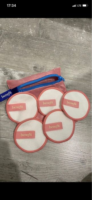 Wielorazowe płatki do demakijażu Benefit, sephora