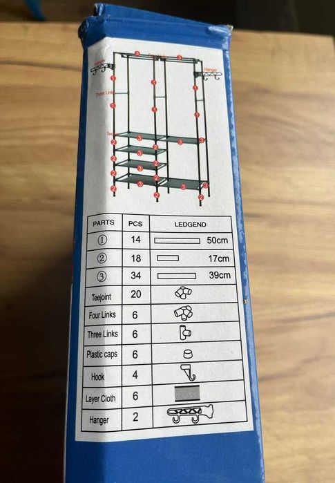Нова вішалка для одягу з полицями ідеально для невеликої квартири