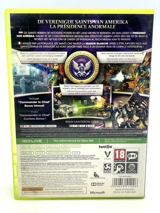 Saints Row IV Xbox 360 Po Angielsku
