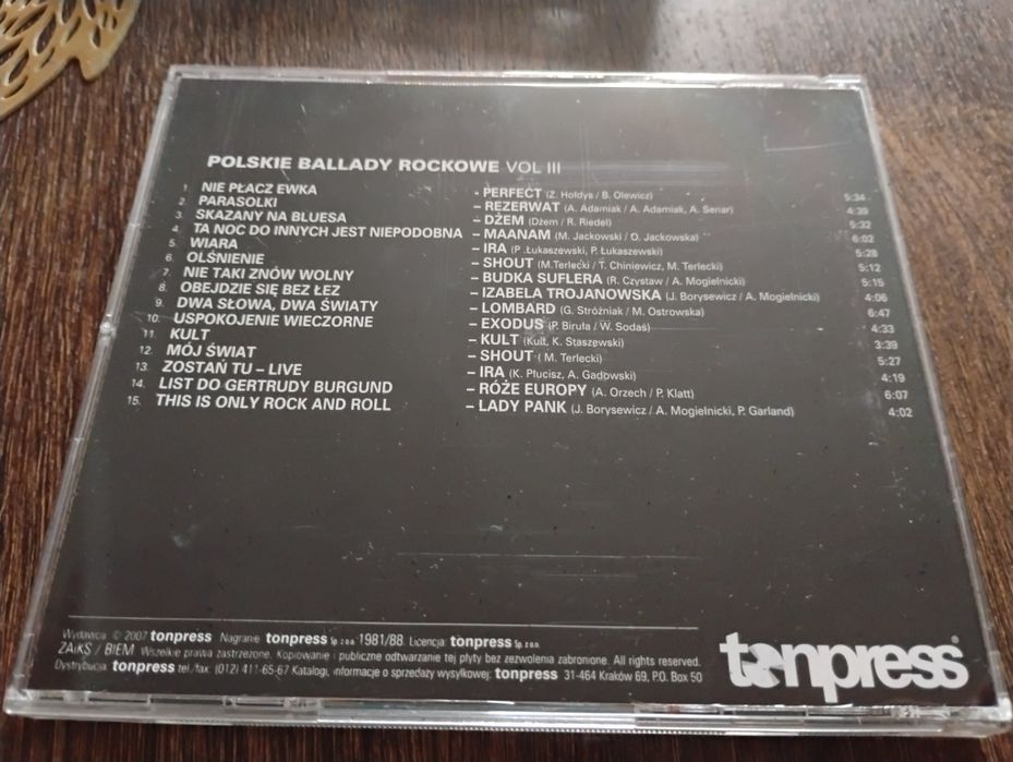 Płyty CD Polskie Ballady Rockowe
