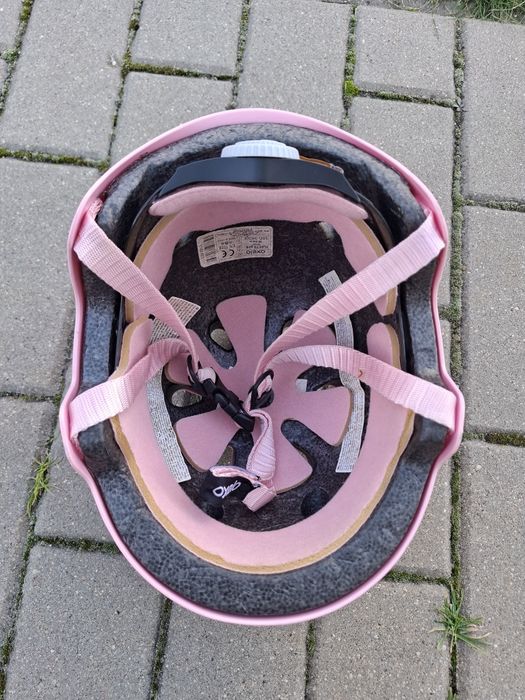 Oxelo kask rowerowy na rolki hulajnogę różowy rozmiar S 50-54 cm