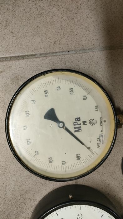 Manometr zegar ciśnieniomierz Mapa ozdoba loft retro styl