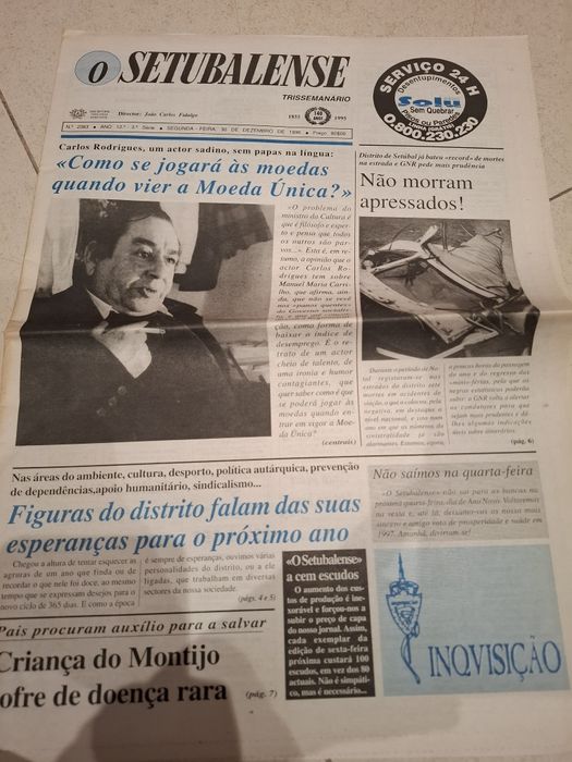 Jornal antigo 1996