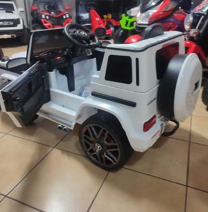 Samochód Mercedes G63 Biały na akumulator dla dzieci Odbiór Wysłka