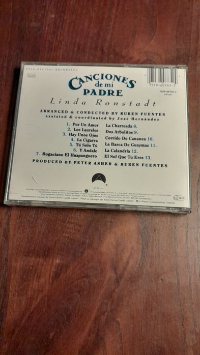 CD Linda Ronstadt Canciones de mi Padre
