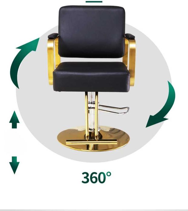 Cadeira Dourada Hidráulica