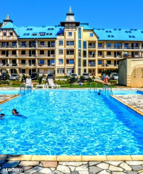 Apartament nad morzem w Łukęcinie - basen, taras