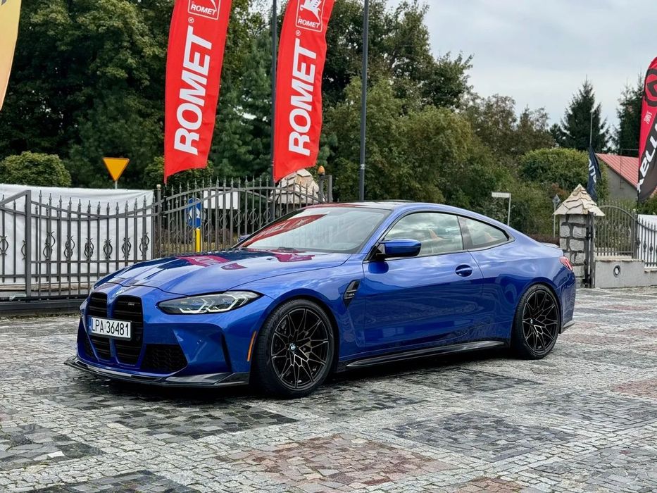 BMW M4 rwd, manual, ceramiczne hamulce, head up, lasery,