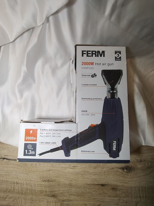 Nowa opalarka FERM Powerline 2000W HAM1025 + dysza