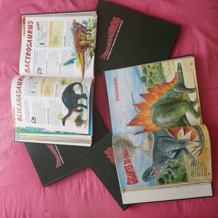 5 Volumes DINOSSAUROS ( Completa ) lote ouro