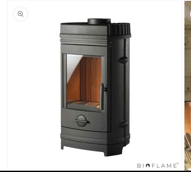 Salamandra a Lenha Invicta Chatel — Ferro Fundido — 8kW