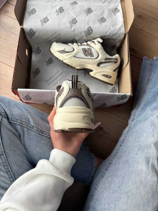!SALE! New Balance 530 Milk Brown Premium 36 37 38 39 40 41 42 43 44 45 літні сітка