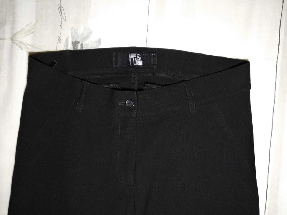 Классические бриджи черные женские брючные бріджі чорні класичні XS