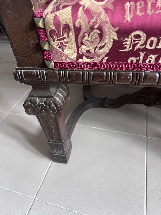 XIX-XXwiek  Para foteli w stylu angielskim - do gabinetu , kancelarii