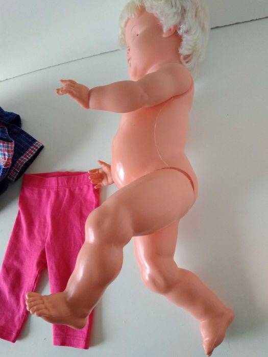 50 Лялька блондинка пластмасова гумова кукла Німеччина ГДР СРСР СССР