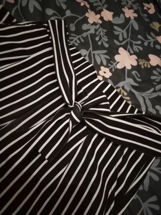 Spodnie elastyczne 7/8 paseczki