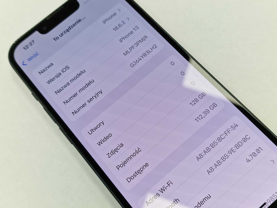 Iphone 13 128GB/ Midnight/ Grade B/ Bat 83%/ Gwarancja + ładowarka