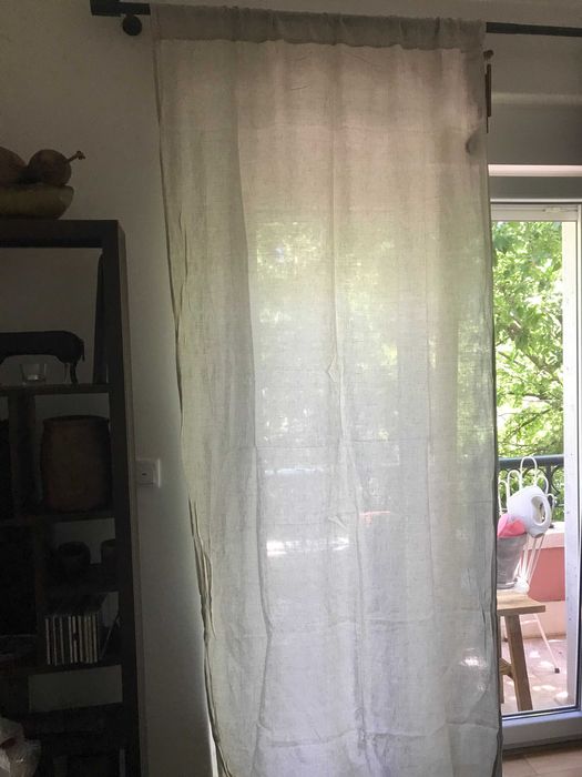 2 pares de cortinados de linho H&M, podem ser vendidos separadamente
