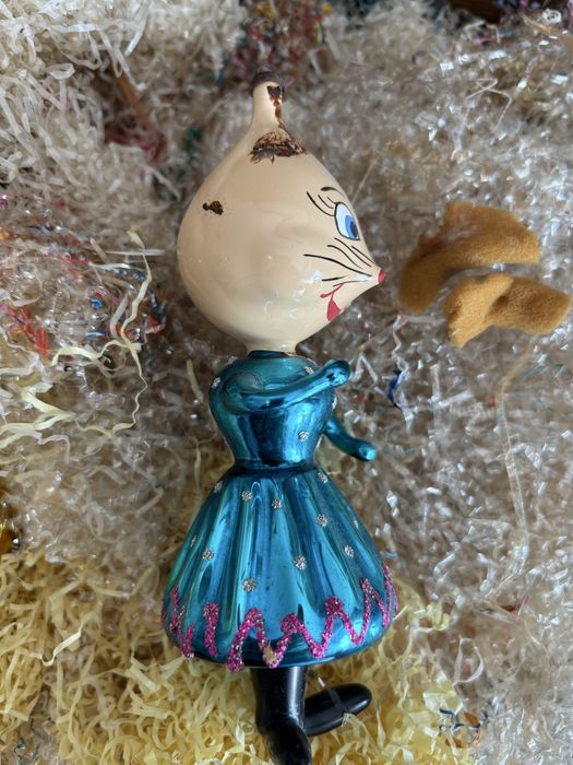 Ratinha, pendente para arvore Natal antiga