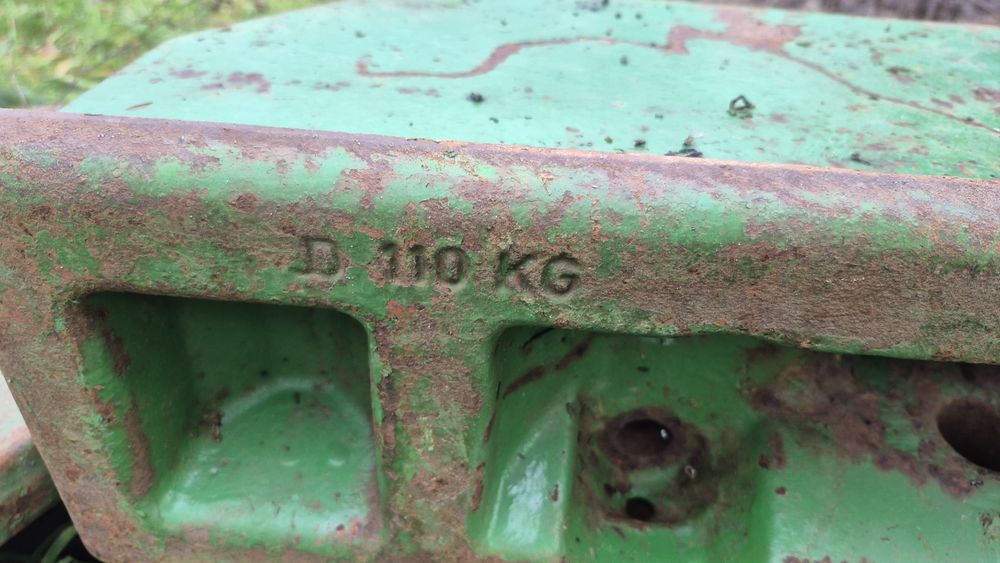 Obciążnik tafle walizki john deere