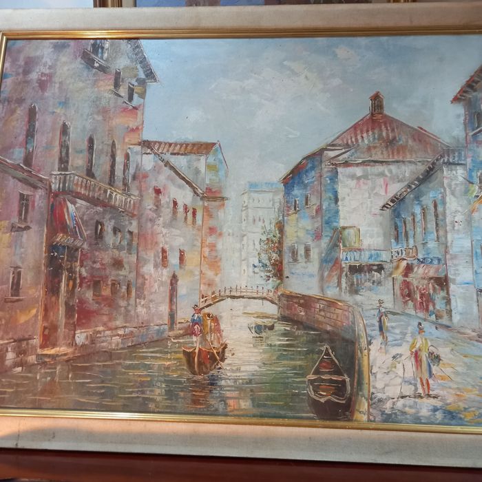 Vista de Veneza óleo sobre tela