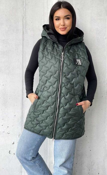 Женская жилетка удлиненная  от 48  до 54 рр.