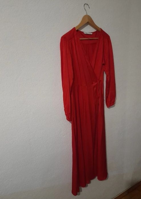 Vestido Vermelho Zara Tamanho L