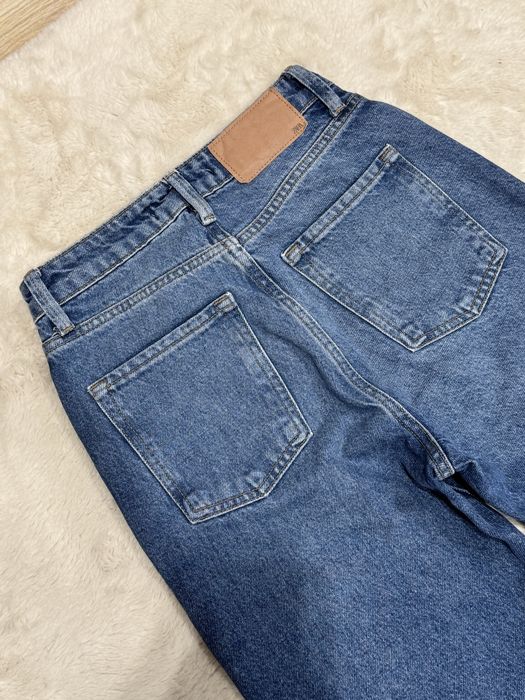 Прямі сині джинси zara 32 розмір