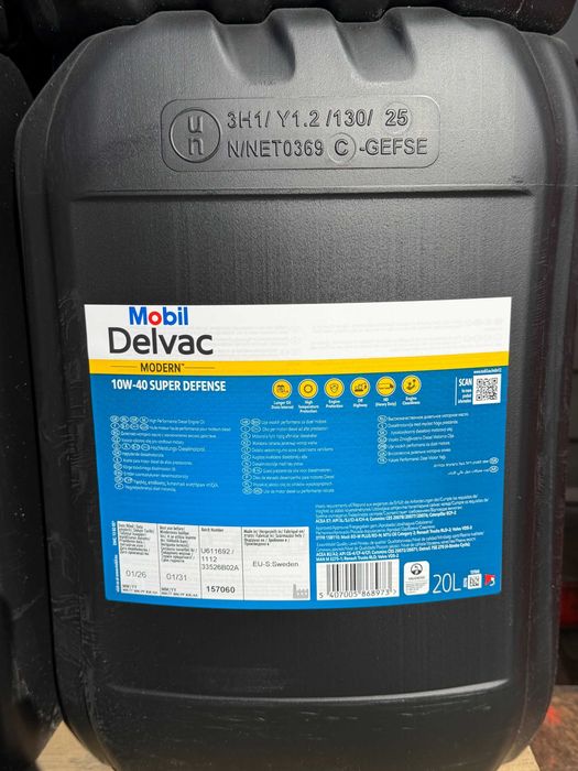Mobil Delvac MODERN 15W/40 SUPER DEFENCE V4 20l. plus dostawa GRATIS