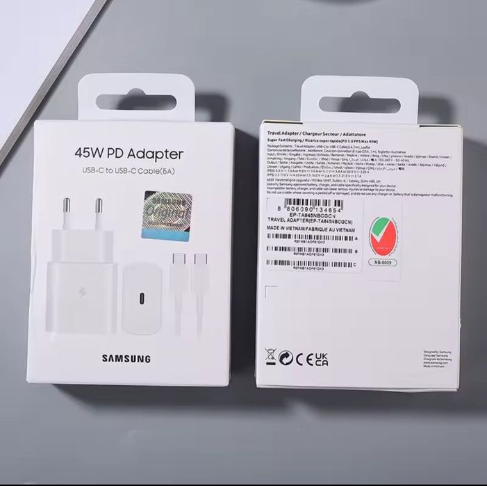 Szybka Ładowarka Samsung 45w usb-c s22 s23 s24 oppo iPhone Jbl itp