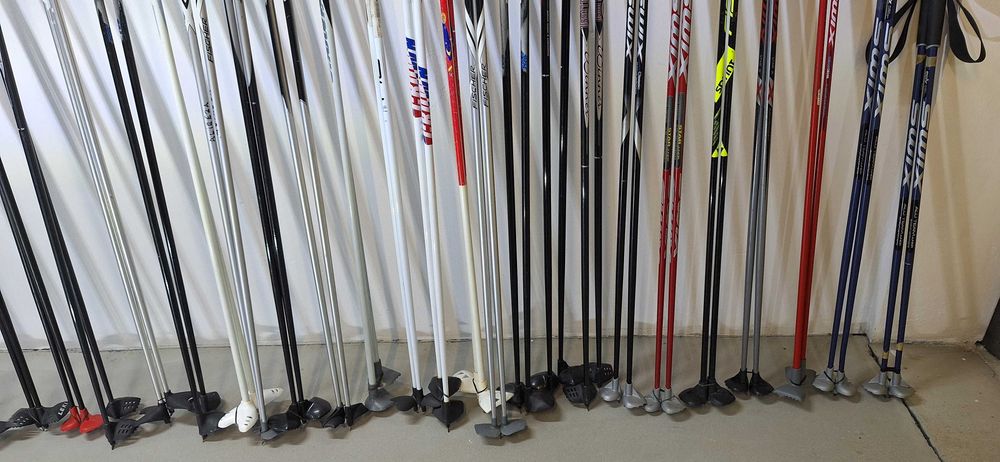 LEGIONOWO Aluminiowe Kije Kijki do Nart Biegowych Biegowe Biegówki